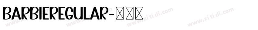 BarbieRegular字体转换