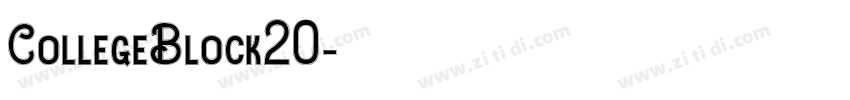 CollegeBlock20字体转换