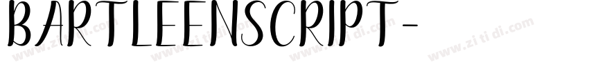 BartleenScript字体转换