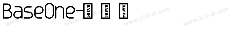 BaseOne字体转换