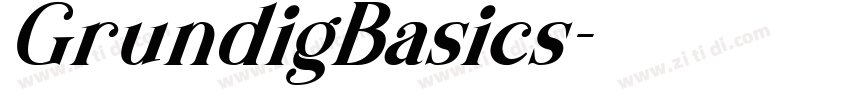 GrundigBasics字体转换