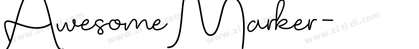 AwesomeMarker字体转换