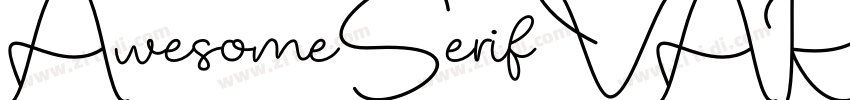 AwesomeSerifVAR字体转换