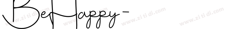 BeHappy字体转换