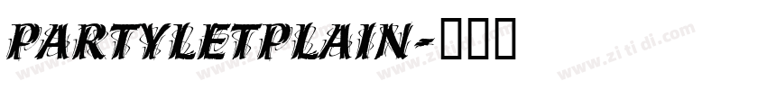 PartyLetPlain字体转换