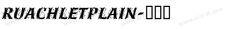 RuachLetPlain字体转换
