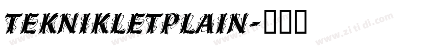 TeknikLetPlain字体转换