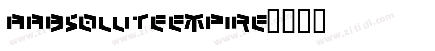 aAbsoluteEmpire字体转换