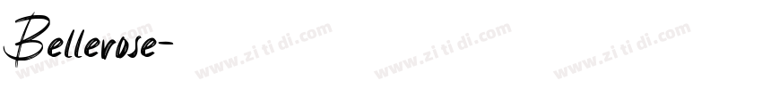Bellerose字体转换