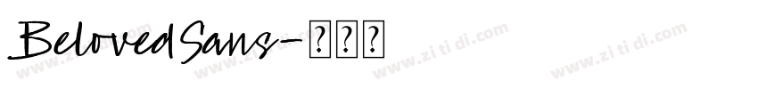 BelovedSans字体转换