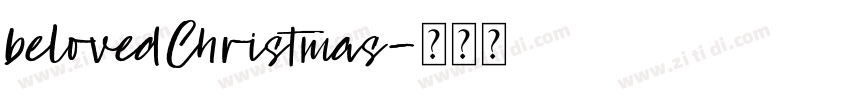 belovedChristmas字体转换
