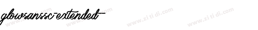 glowsanssc-extended-字体转换