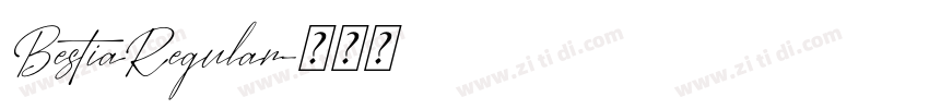 BestiaRegular字体转换