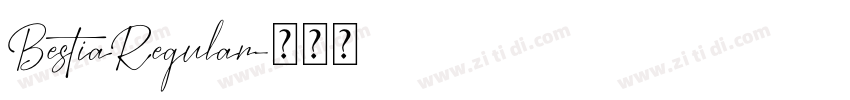 BestiaRegular字体转换