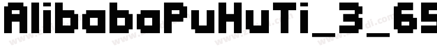 AlibabaPuHuTi_3_65_M字体转换