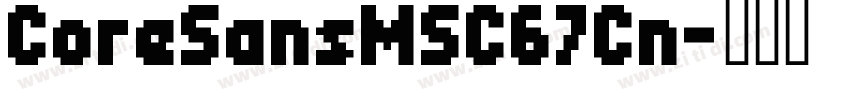 CoreSansMSC67Cn字体转换