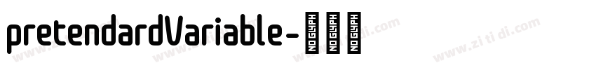 pretendardVariable字体转换