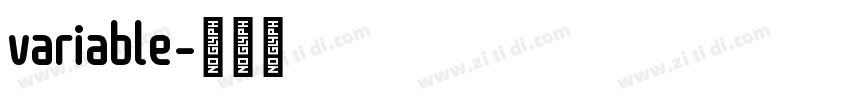 variable字体转换