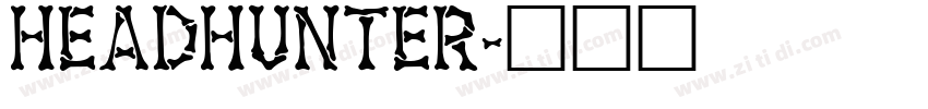 Headhunter字体转换