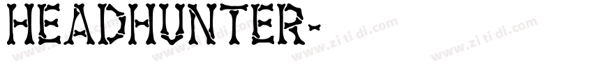 Headhunter字体转换