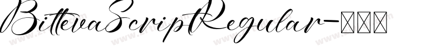 BittevaScriptRegular字体转换
