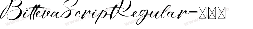 BittevaScriptRegular字体转换