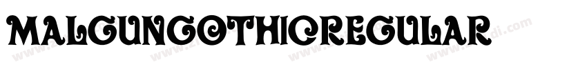 MalgunGothicRegular字体转换