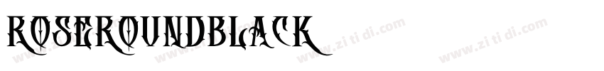 RoseRoundBlack字体转换