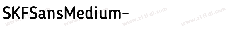 SKFSansMedium字体转换