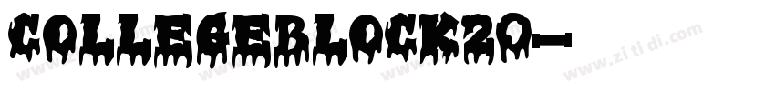 CollegeBlock20字体转换