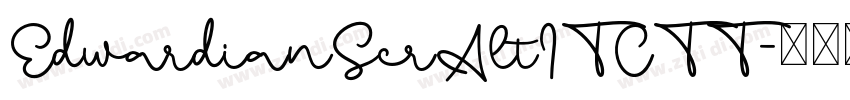 EdwardianScrAltITCTT字体转换