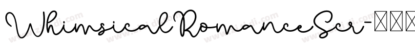 WhimsicalRomanceScr字体转换