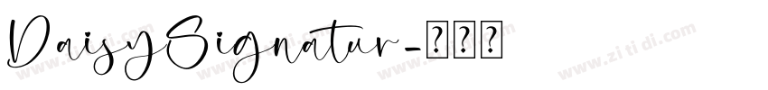 DaisySignatur字体转换