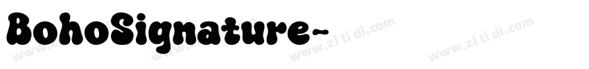 BohoSignature字体转换