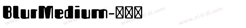 BlurMedium字体转换