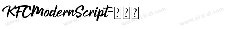 KFCModernScript字体转换