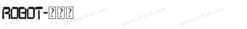 robot字体转换