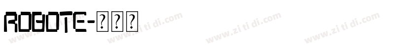 robote字体转换
