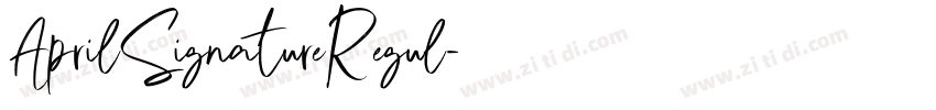 AprilSignatureRegul字体转换