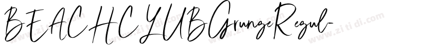BEACHCLUBGrungeRegul字体转换
