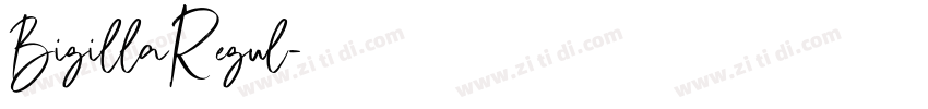 BigillaRegul字体转换