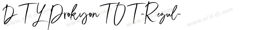 DTLProkyonTOT-Regul字体转换