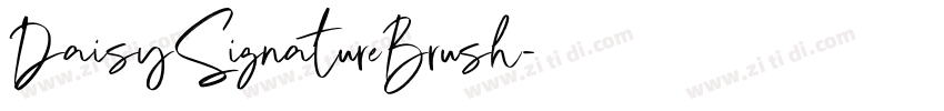 DaisySignatureBrush字体转换