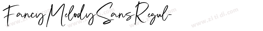FancyMelodySansRegul字体转换