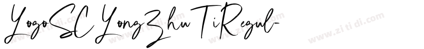 LogoSCLongZhuTiRegul字体转换