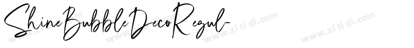 ShineBubbleDecoRegul字体转换