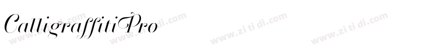 CalligraffitiPro字体转换