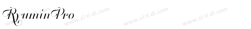 RyuminPro字体转换