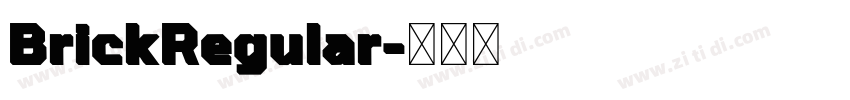 BrickRegular字体转换