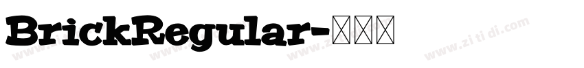 BrickRegular字体转换